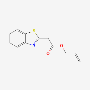 molecular formula C12H11NO2S B14512011 Prop-2-en-1-yl (1,3-benzothiazol-2-yl)acetate CAS No. 62886-11-7