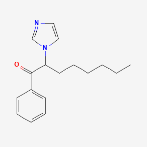 molecular formula C17H22N2O B14512023 2-(1H-Imidazol-1-yl)-1-phenyloctan-1-one CAS No. 62514-39-0