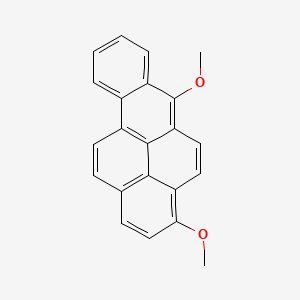 molecular formula C22H16O2 B14512045 Benzo(a)pyrene, 3,6-dimethoxy- CAS No. 63041-57-6