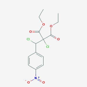 molecular formula C14H15Cl2NO6 B14512053 Diethyl chloro[chloro(4-nitrophenyl)methyl]propanedioate CAS No. 62979-65-1