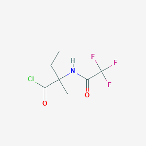 molecular formula C7H9ClF3NO2 B14512058 N-(Trifluoroacetyl)isovalyl chloride CAS No. 62621-17-4