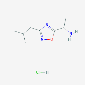 [1-(3-Isobutyl-1,2,4-oxadiazol-5-yl)ethyl]amine hydrochloride