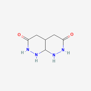 molecular formula C6H10N4O2 B14512072 Hexahydropyridazino[3,4-c]pyridazine-3,6(2H,4H)-dione CAS No. 62668-11-5