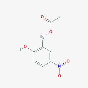 molecular formula C8H7HgNO5 B14512093 Mercury, (acetato-kappaO)(2-hydroxy-5-nitrophenyl)- CAS No. 63468-53-1