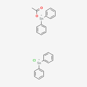 molecular formula C26H23ClO2Sn2 B14512105 CID 78065231 