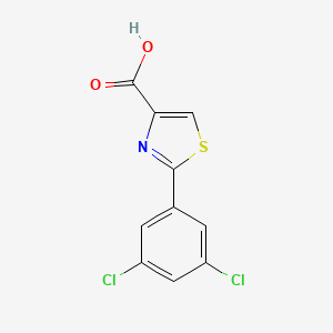 molecular formula C10H5Cl2NO2S B1451212 2-(3,5-Dichlorophenyl)thiazole-4-carboxylic acid CAS No. 1178420-52-4