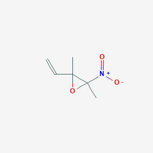 molecular formula C6H9NO3 B14512129 Oxirane, 2-ethenyl-2,3-dimethyl-3-nitro- CAS No. 62907-71-5