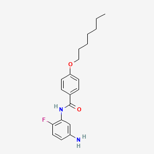 N-(5-Amino-2-fluorophenyl)-4-(heptyloxy)benzamide