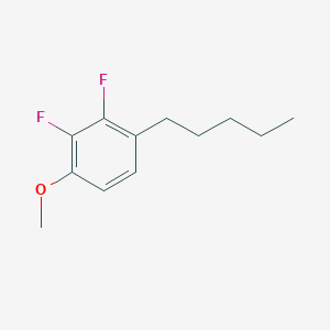 molecular formula C12H16F2O B1451220 2,3-Difluoro-4-pentylanisole CAS No. 134364-71-9