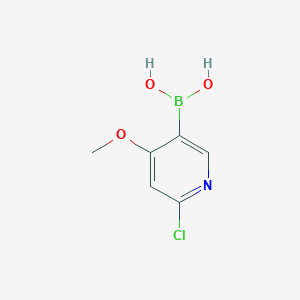 molecular formula C6H7BClNO3 B1451221 2-Chloro-4-methoxypyridine-5-boronic acid CAS No. 1072946-20-3