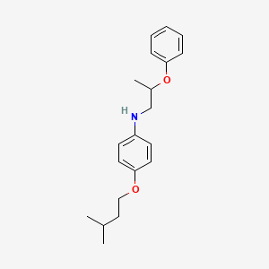 molecular formula C20H27NO2 B1451226 4-(Isopentyloxy)-N-(2-phenoxypropyl)aniline CAS No. 1040689-06-2
