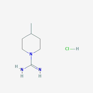 molecular formula C7H16ClN3 B1451228 4-Methyl-piperidine-1-carboxamidine hydrochloride CAS No. 1185133-68-9