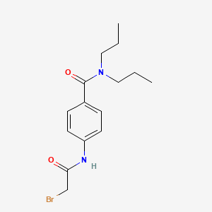 molecular formula C15H21BrN2O2 B1451229 4-[(2-Bromoacetyl)amino]-N,N-dipropylbenzamide CAS No. 1138442-74-6