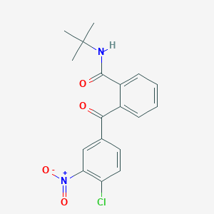 molecular formula C18H17ClN2O4 B14512301 N-tert-Butyl-2-(4-chloro-3-nitrobenzoyl)benzamide CAS No. 63292-95-5