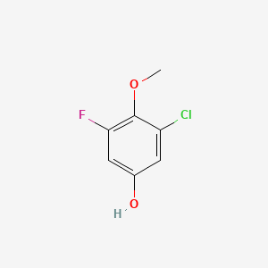 molecular formula C7H6ClFO2 B1451231 3-Chloro-5-fluoro-4-methoxyphenol CAS No. 1017777-55-7