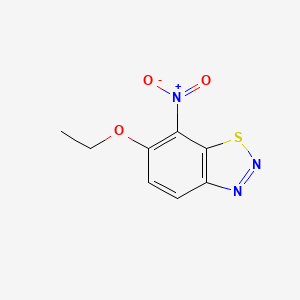 molecular formula C8H7N3O3S B14512329 6-Ethoxy-7-nitro-1,2,3-benzothiadiazole CAS No. 63226-44-8