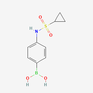 molecular formula C9H12BNO4S B1451233 4-(Cyclopropanesulfonamido)phenylboronic acid CAS No. 1072945-68-6