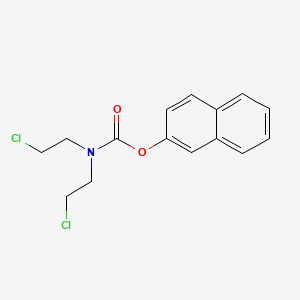 molecular formula C15H15Cl2NO2 B14512347 Naphthalen-2-yl bis(2-chloroethyl)carbamate CAS No. 62899-51-8
