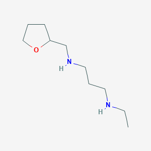 molecular formula C10H22N2O B1451238 N1-乙基-N3-(四氢-2-呋喃甲基)-1,3-丙二胺 CAS No. 1040690-99-0