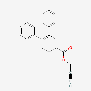 molecular formula C22H20O2 B14512406 Prop-2-ynyl 3,4-diphenylcyclohex-3-ene-1-carboxylate CAS No. 62569-54-4