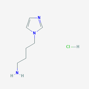 molecular formula C7H14ClN3 B1451242 4-Imidazol-1-YL-butylamine hydrochloride CAS No. 1185299-77-7