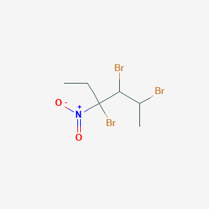 molecular formula C6H10Br3NO2 B14512435 2,3,4-Tribromo-4-nitrohexane CAS No. 62545-13-5