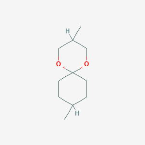 molecular formula C11H20O2 B14512463 3,9-Dimethyl-1,5-dioxaspiro[5.5]undecane CAS No. 63221-72-7