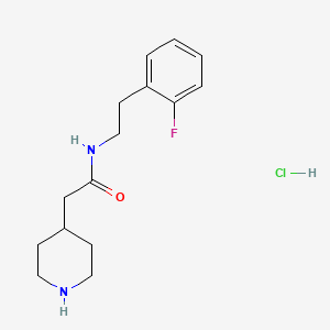 N-[2-(2-Fluoro-phenyl)-ethyl]-2-piperidin-4-yl-acetamide hydrochloride
