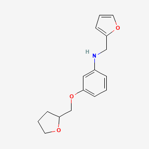 N-(2-Furylmethyl)-3-(tetrahydro-2-furanylmethoxy)aniline