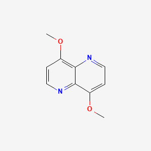 molecular formula C10H10N2O2 B14512493 4,8-Dimethoxy-1,5-naphthyridine CAS No. 63086-86-2