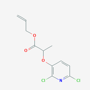 molecular formula C11H11Cl2NO3 B14512505 prop-2-enyl 2-(2,6-dichloropyridin-3-yl)oxypropanoate CAS No. 62804-80-2