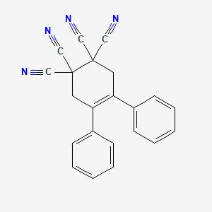molecular formula C22H14N4 B14512554 4,5-Diphenylcyclohex-4-ene-1,1,2,2-tetracarbonitrile CAS No. 62897-33-0