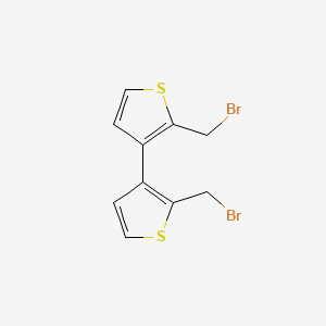 molecular formula C10H8Br2S2 B14512579 2,2'-Bis(bromomethyl)-3,3'-bithiophene CAS No. 63286-54-4