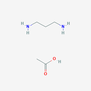 molecular formula C5H14N2O2 B14512650 Acetic acid--propane-1,3-diamine (1/1) CAS No. 63085-03-0