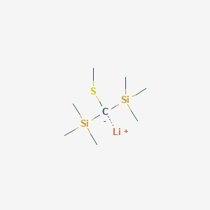molecular formula C8H21LiSSi2 B14512688 Lithium (methylsulfanyl)[bis(trimethylsilyl)]methanide CAS No. 62762-43-0