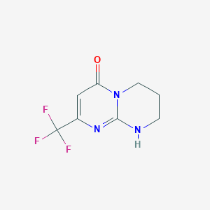 2-(trifluoromethyl)-6,7,8,9-tetrahydro-4H-pyrimido[1,2-a]pyrimidin-4-one