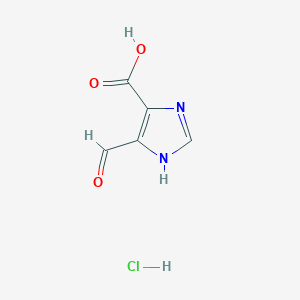 molecular formula C5H5ClN2O3 B1451276 5-Formyl-1H-imidazole-4-carboxylic acid hydrochloride CAS No. 2060034-49-1