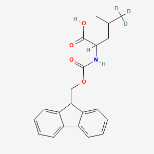 molecular formula C21H23NO4 B1451280 L-亮氨酸-d3-N-FMOC（甲基-d3） CAS No. 538372-74-6