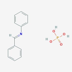 molecular formula C13H14NO4P B14512811 N,1-diphenylmethanimine;phosphoric acid CAS No. 62729-76-4