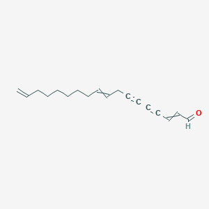molecular formula C18H22O B14512831 Octadeca-2,9,17-triene-4,6-diynal CAS No. 62706-54-1