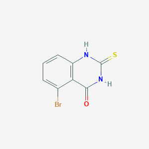 molecular formula C8H5BrN2OS B1451284 5-溴-2-巯基喹唑啉-4(3H)-酮 CAS No. 2231674-69-2
