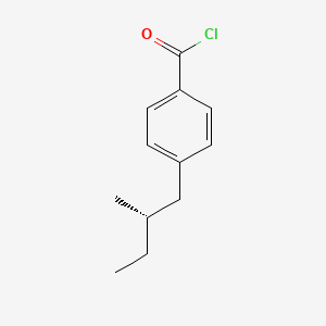 molecular formula C12H15ClO B14512840 Benzoyl chloride, 4-[(2S)-2-methylbutyl]- CAS No. 62796-32-1