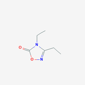molecular formula C6H10N2O2 B14512866 1,2,4-Oxadiazol-5(4H)-one, 3,4-diethyl- CAS No. 62626-34-0