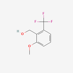 molecular formula C9H9F3O2 B1451287 2-Methoxy-6-(trifluoromethyl)benzyl alcohol CAS No. 1017779-01-9
