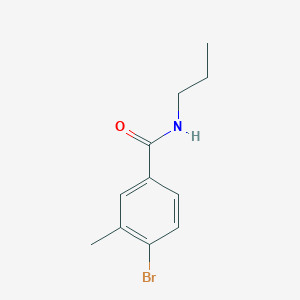 molecular formula C11H14BrNO B1451289 4-Bromo-3-methyl-N-propylbenzamide CAS No. 1020252-79-2