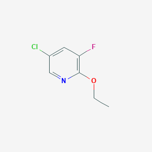 molecular formula C7H7ClFNO B1451290 5-Chloro-2-ethoxy-3-fluoropyridine CAS No. 886373-94-0