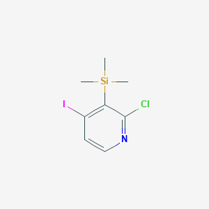 molecular formula C8H11ClINSi B1451292 2-氯-4-碘-3-(三甲基硅基)吡啶 CAS No. 1138444-01-5