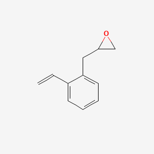 molecular formula C11H12O B14512934 2-[(2-Ethenylphenyl)methyl]oxirane CAS No. 63338-09-0
