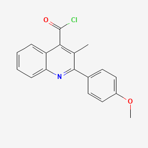 2-(4-Methoxyphenyl)-3-methylquinoline-4-carbonyl chloride