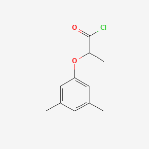 molecular formula C11H13ClO2 B1451310 2-(3,5-Dimethylphenoxy)propanoyl chloride CAS No. 81866-01-5